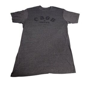 CBGB OMFUG Home of Underground Rock Graphic T-Shirt Charcoal Gray Mens Medium